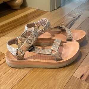 Teva pink Patterned Sandals